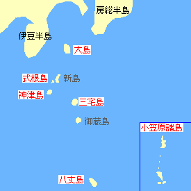 伊豆諸島マップ
